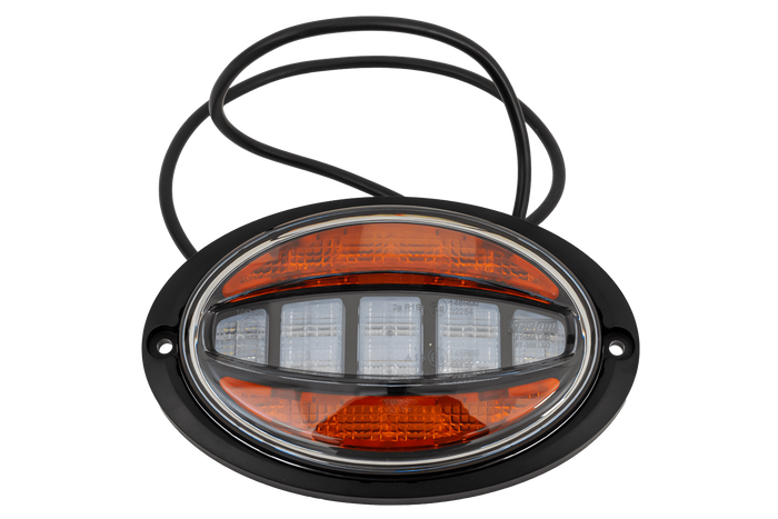 FRISTOM FT-356 LED universal frontlampe med hus for innfelt montering