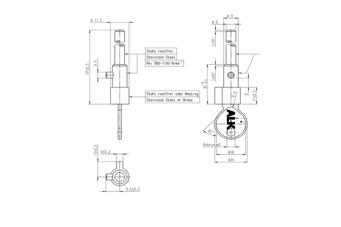AL-KO låseinnsats for AKS 1300 striker