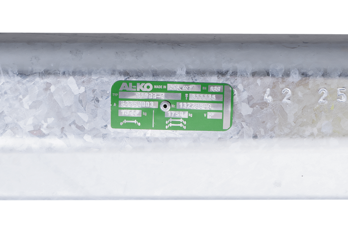 AL-KO EURO bremseaksel for tilhenger / bergingsbil 1800kg 1750mm 2250mm 5x112