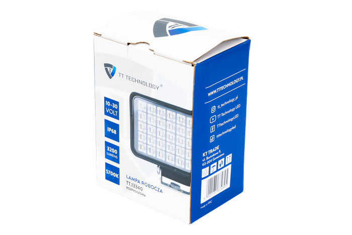 LED-arbeidslampereflektor TT TECHNOLOGY TT.13340 40xLED 3200lm rektangulær