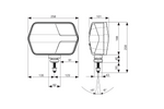 ASPÖCK LuxLED II LED-frontlykt 7 funksjoner 6-pin DEUTSCH DT06-6S venstre