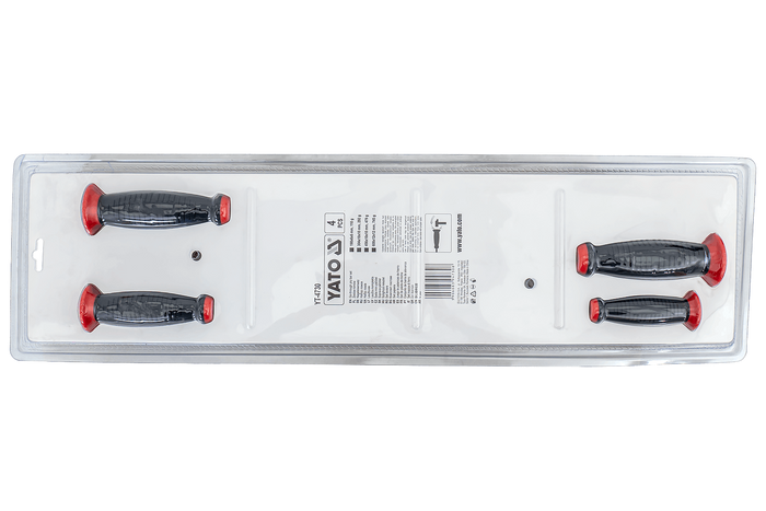 YATO YT-4730 brekkjern med håndtak, sett med 4.