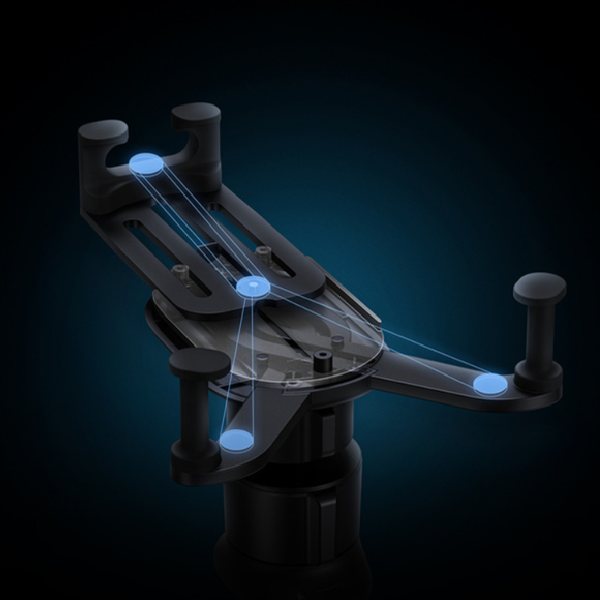 BASEUS Stabil gravitasjonsbasert mobilholder med Qi 15W trådløs lading for luftventilen