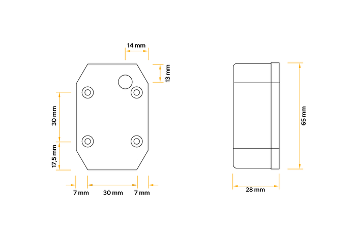 ASPÖCK FLEXIPOINT I universal markeringslampe med holder