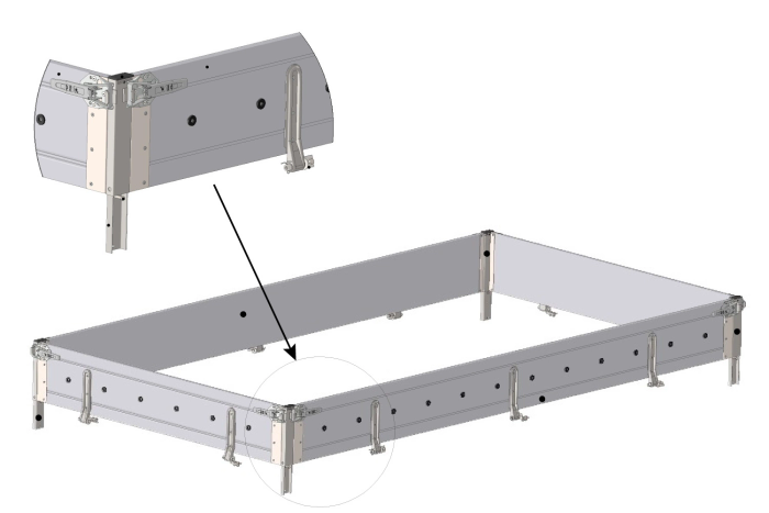 UTSALG BIS aluminium H-300 sider for TEMARED TRANSPORTER 3217/2 og HOCHLADER 320/2 tilhengere