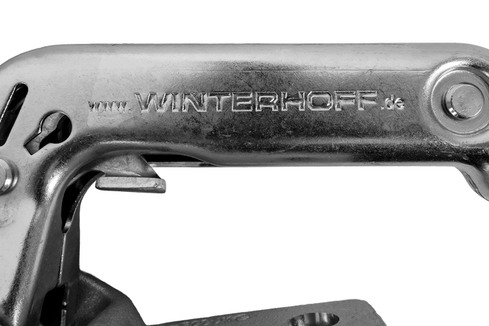 WINTERHOFF WW 30-D3-K1212 kulekobling for 3000 kg tilhenger med 50-51 mm rørdrag, støpejern