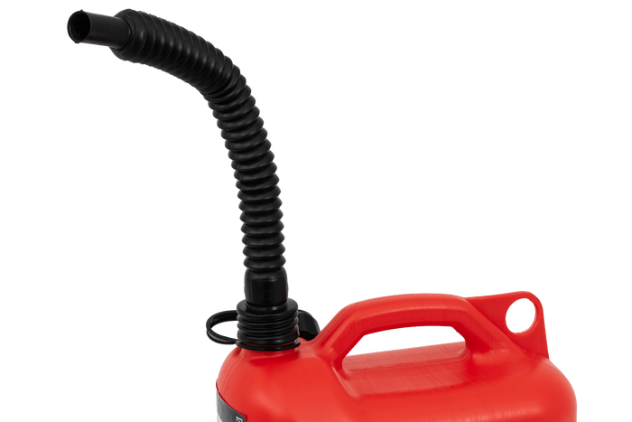 5L HERMON plastdunk med trakt, rød