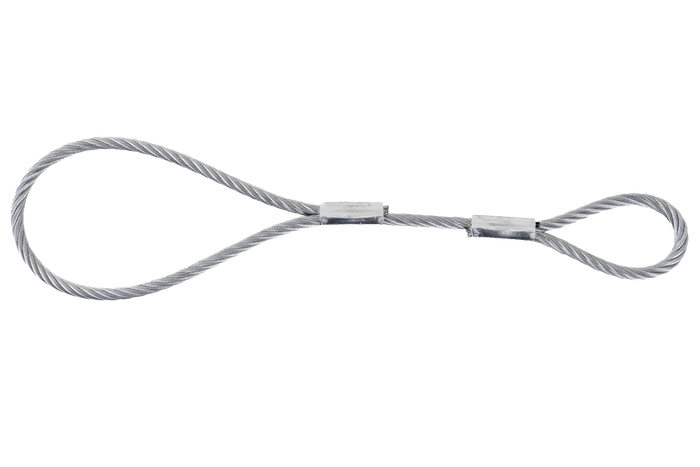 EFMETAL sikkerhetskabel for ubremsede tilhengere 250 mm 250 kg