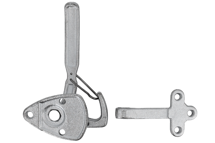 Høyre sidekobling med WINTERHOFF WV 20-R + WVG 20-A feste, komplett tilhengersidelukking
