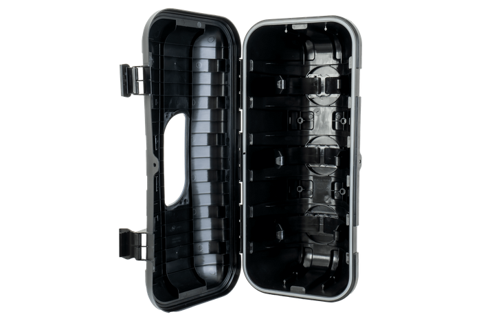 Brannslukningsboks 6kg DAKEN 82501 STRIKE 600x287x220mm svart