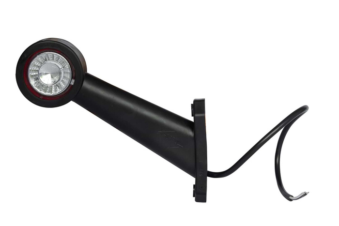 Sett med to HORPOL LD 726 LED-markeringslamper, venstre + høyre, på en gummiarm