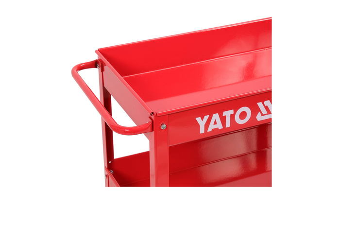 YATO YT-55210 Verkstedtralle med 3 nivåer, verkstedskap, 130 kg, 79,5 x 79 x 37 cm