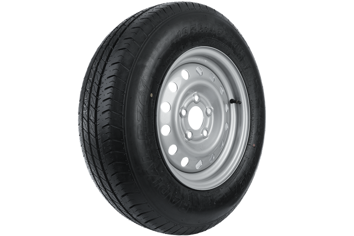 Sett med to forsterkede hjul for tilhenger LINGLONG DEKK 185/80 R14C 104/102N UNITRAILER FELG 5,5Jx14"H2 5x112 ET:30