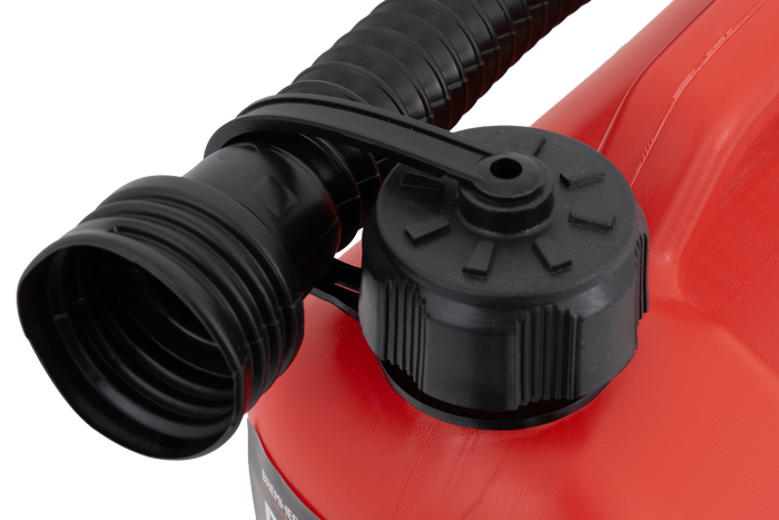 5L HERMON plastdunk med trakt, rød