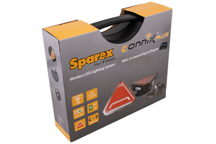 SPAREX CONNIX PLUS S.162710 LED-baklys 6 funksjoner venstre+høyre, trådløs, magnetisk
