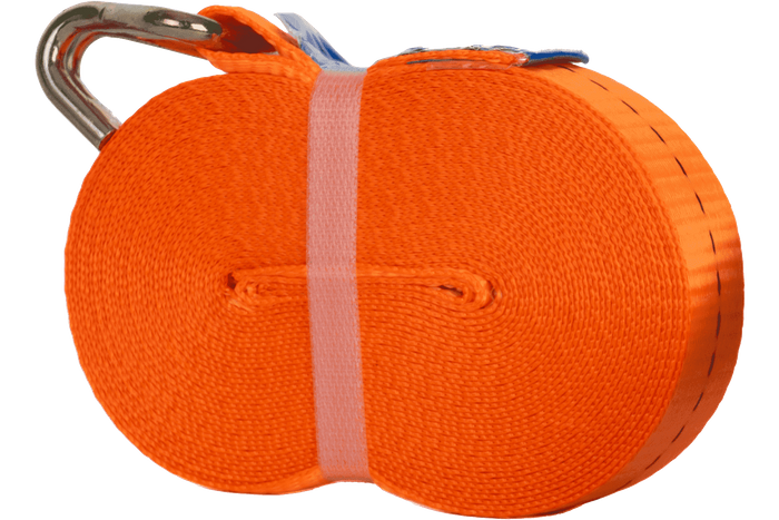 UNITRAILER 10m/25mm/1t oransje transportbånd med strammer
