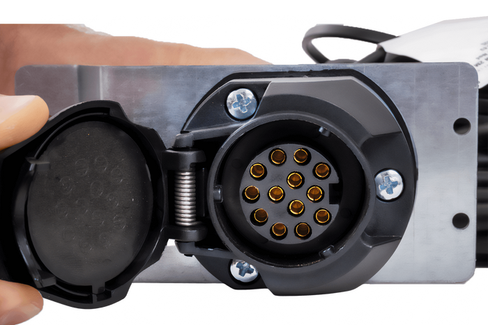 MANTES elektrisk installasjon, båthengerledningsnett 9,57m, 13PIN-plugg, 2x 5PIN-bajonetter