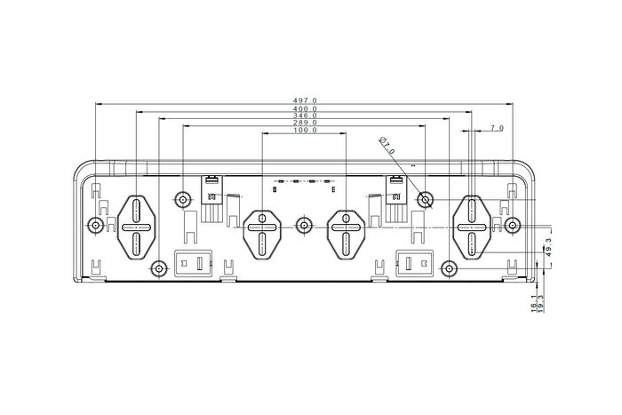 Nummerskiltramme med LED-belysning FRISTOM FT-264 LED M15