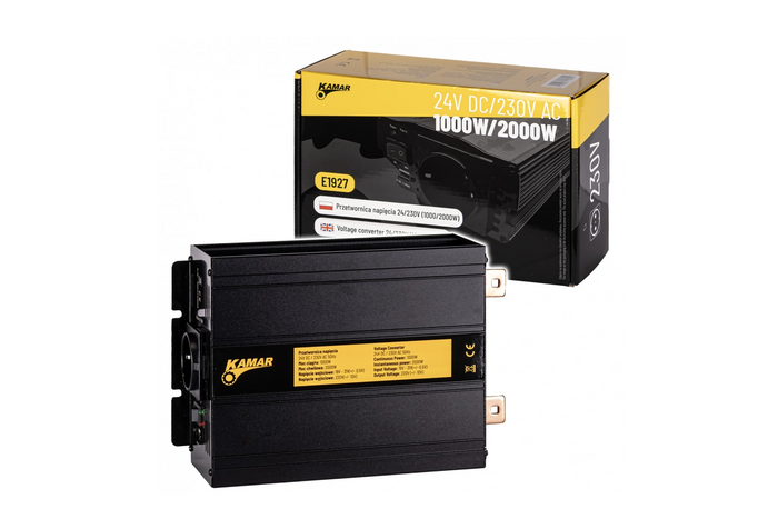 Spenningsomformer 24V/230V (1000/2000W) KAMAR E1927