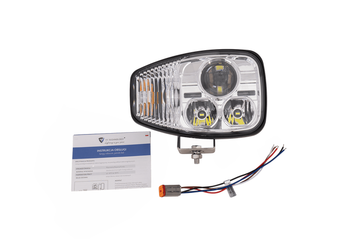 TT Technology TT.16610-P LED-frontlykt 3 funksjoner 21xLED 4450lm høyre for JCB/Cat/Manitou/Volvo/Terex