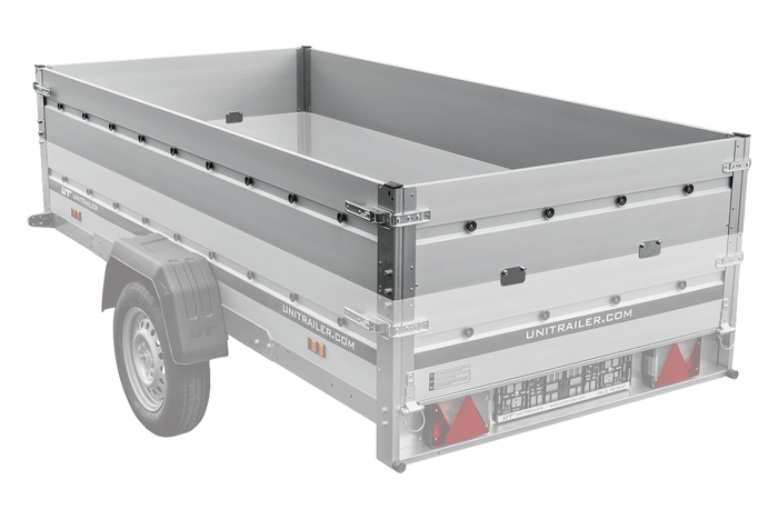BIS aluminiumsider for UNITRAILER GARDEN 264 KIPP ALU og 264/2 KIPP ALU tilhengere