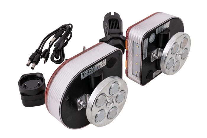 SPAREX CONNIX S.130977 LED-baklys 4 funksjoner venstre+høyre, trådløs, magnetisk