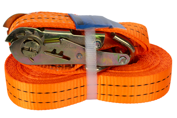 UNITRAILER 8m/35mm/2t oransje transportbånd med strammer