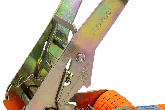 Sett med fire 3-punkts transportbelter med strammer for UNITRAILER 3m/50mm/4t bergingsbil