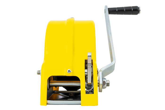 450 KG vinsj med KNOTT belte, gult kapsel