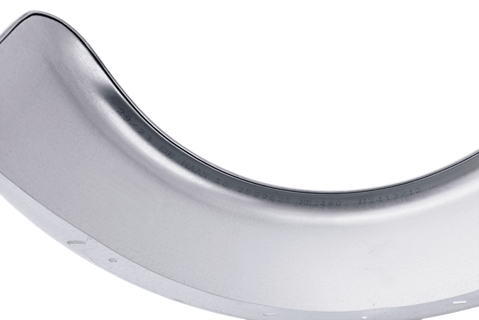 Skjerm for tilhenger 15-16" DE HAAN HR 2480 hjulbue 800/240mm