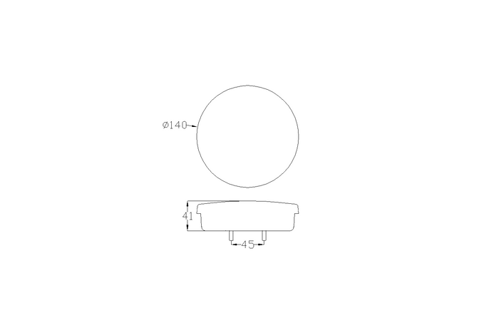 TT TECHNOLOGY TT.12008 Glo-Trac LED Hamburger baklys 3 funksjoner universal