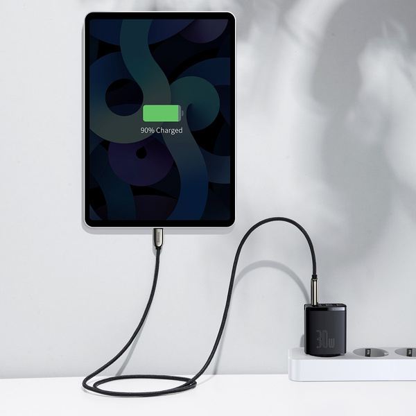 BASEUS Kompakt 2xUSB-A, USB-C vegglader