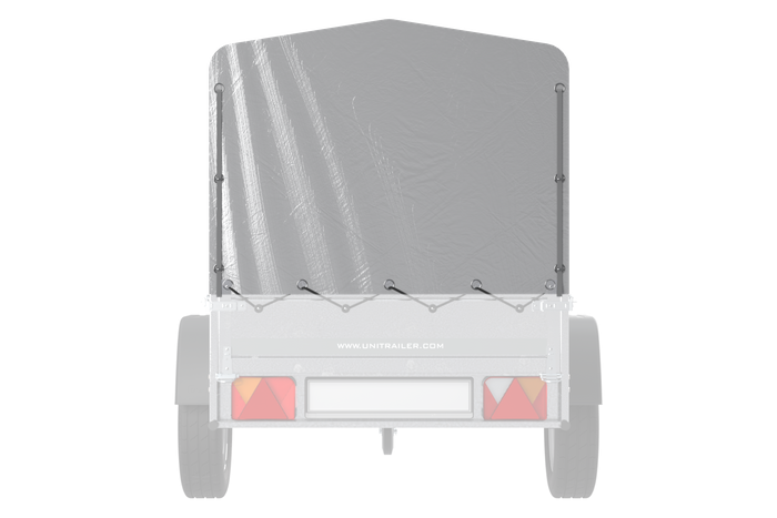 Rammedeksel h-800 UNITRAILER presenning for tilhenger 200x106cm HAGE 200 KIPP