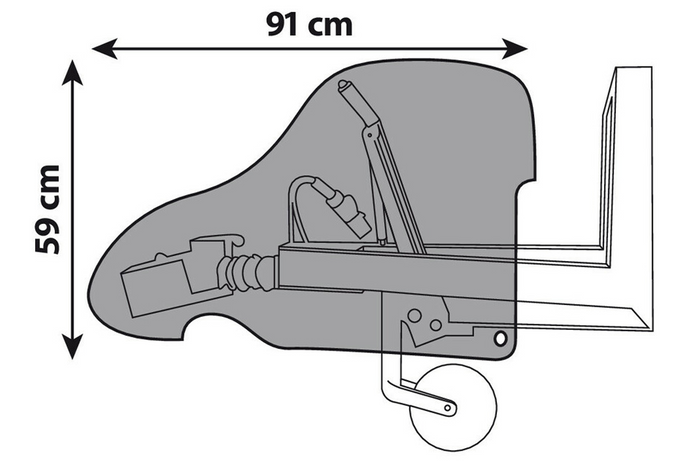 Deksel for påløpsanordningen til tilhengeren
