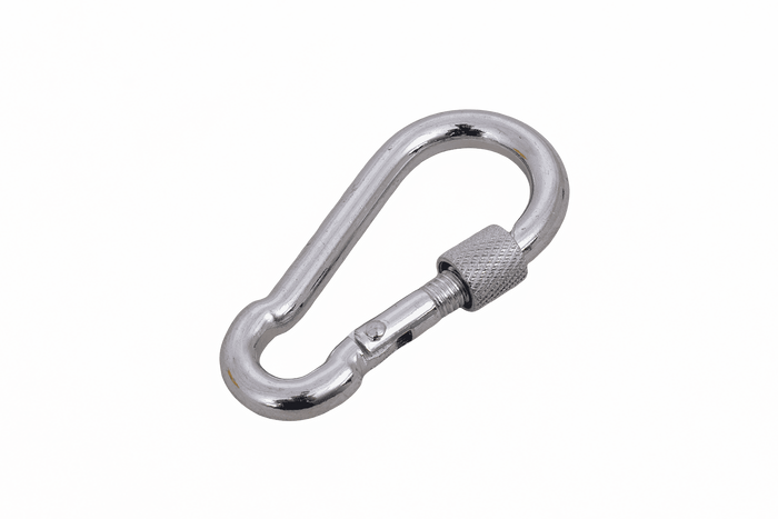Karabinkrok med sikring for tau DROMET KSZ.6.60 brannmannskarabinkrok 6x60mm