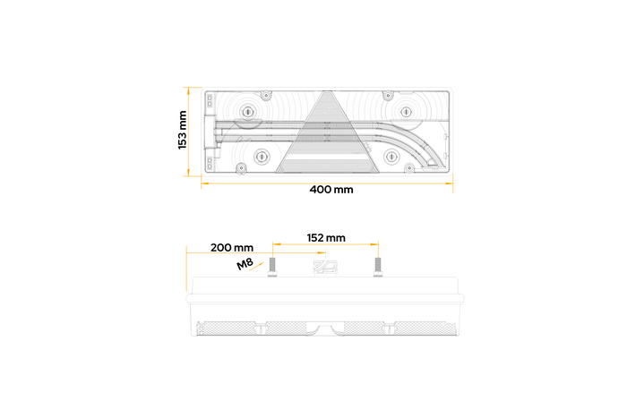 ASPÖCK Europoint III baklykt 7 funksjoner igjen