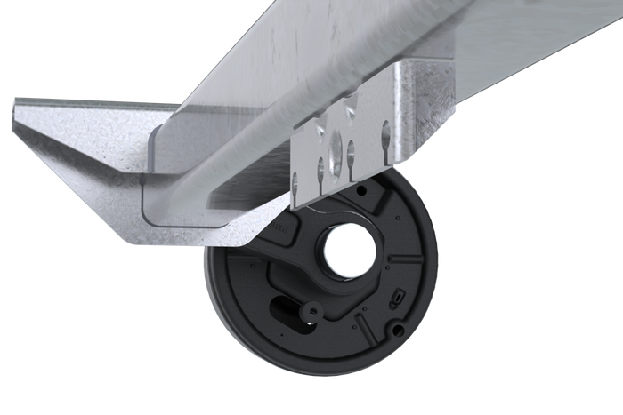 KNOTT VGB15M/MV bremseaksel for tilhenger / bergingsbil 1500kg 1450mm 1950mm 5x112