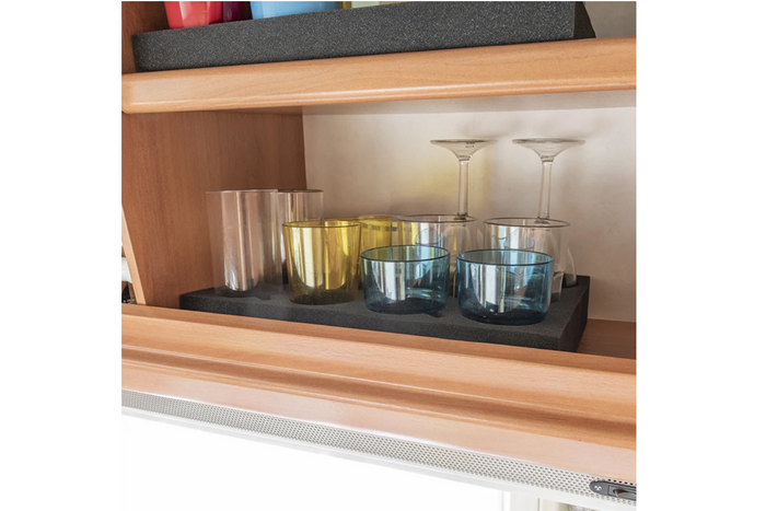 ProPlus 761472PM Camper kopp- og glassholder, mykt skum, rommer 12 kopper