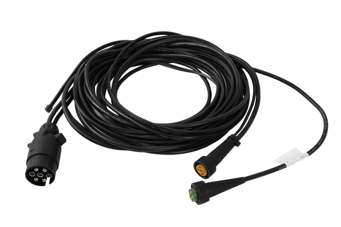 ASPÖCK elektrisk installasjon tilhenger sele 5 m 7 PIN plugg bajonetter 2x 5 PIN