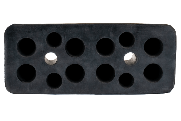 Gummistøtfanger / rektangulær støtfanger 19,5x8x8 cm