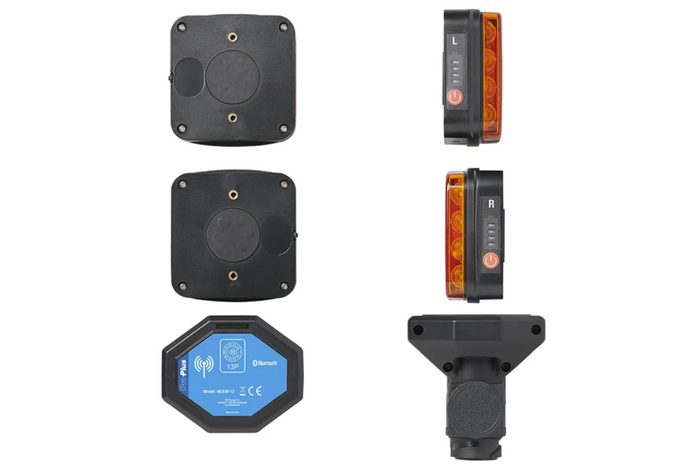 ProPlus LED 13-PIN baklykter 4 funksjoner venstre + høyre, magnetisk, Bluetooth