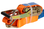 Sett med fire UNITRAILER 3m/50mm/5t oransje transportbelter med strammer