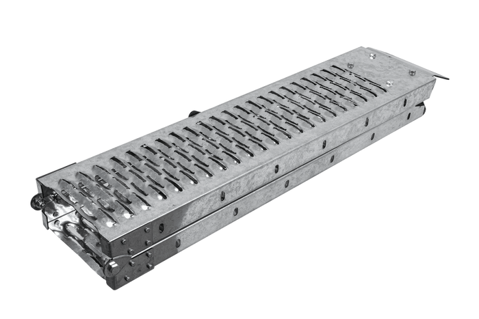 UNITRAILER ALR004B sammenleggbar rampe stålrampe for tilhenger 190 cm 200 kg