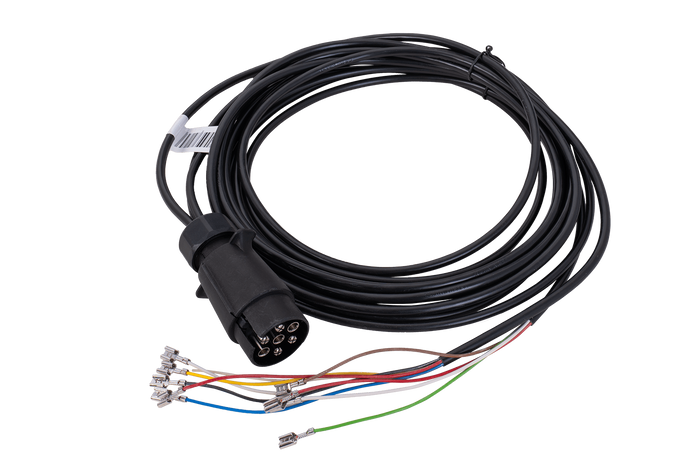 MANTES elektrisk installasjonskabel for tilhenger 4m 7PIN-plugg 6.3-kontakter