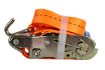 UNITRAILER 2m/25mm/1t oransje transportbånd med strammer