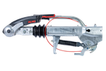 AL-KO 251S påløpsanordning med AKS3004 tilhengerfeste for en 2700 kg tilhenger med trekkstang av V-type