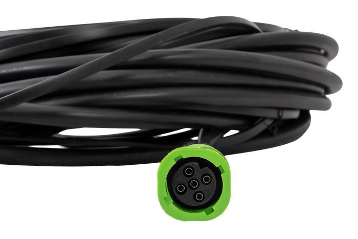 MANTES elektrisk installasjon, båthengerledningsnett, 11,67 m, 13-pins plugg, 2x 5-pins bajonetter