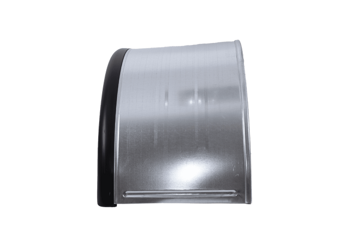 Dobbelskjerm for tilhenger 15-16" DOMAR DK7115 hjulbue 880/400mm metall med gummikant