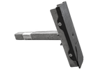 UTLØPSUNITILHENGER flat sidestøtte, lengde 30 cm, høyde 40 cm, for båthenger, GRÅ