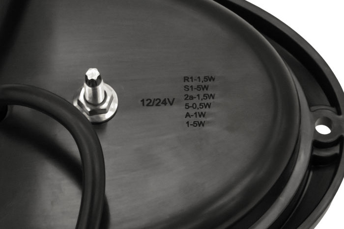 FRISTOM FT-356 LED universal frontlampe med hus for innfelt montering